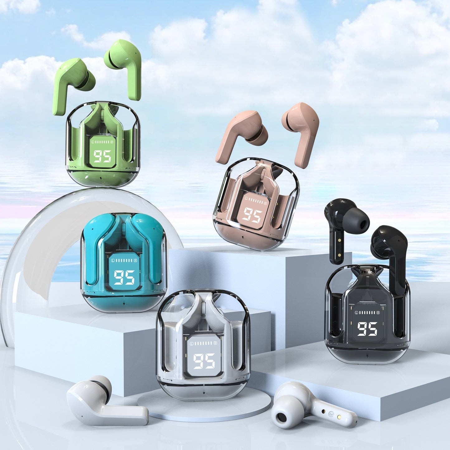 Earpuds Wireless Bluetooth & Headsets Noise Reduction